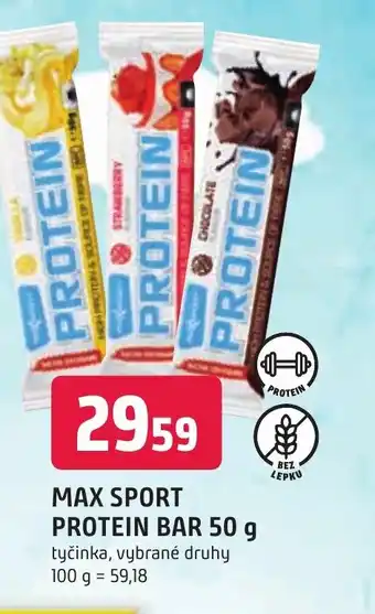 Trefa MAX SPORT PROTEIN BAR 50 g nabídka