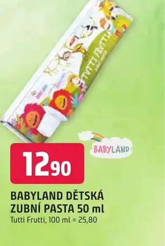 Trefa BABYLAND DĚTSKÁ ZUBNÍ PASTA 50 ml nabídka