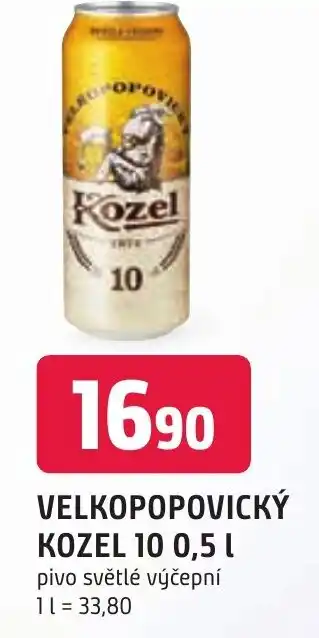Trefa VELKOPOPOVICKÝ KOZEL 10 0,5L nabídka