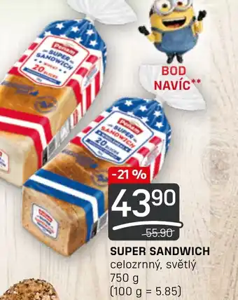 Flop SUPER SANDWICH nabídka
