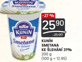 Flop KUNIN SMETANA KE ŠLEHÁNÍ 31% nabídka