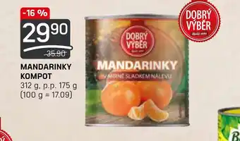 Flop MANDARINKY KOMPOT nabídka