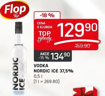 Flop VODKA NORDIC ICE 37,5% 0.5L nabídka