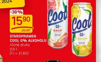 Flop STAROPRAMEN COOL 0% ALKOHOLU 0.5L nabídka