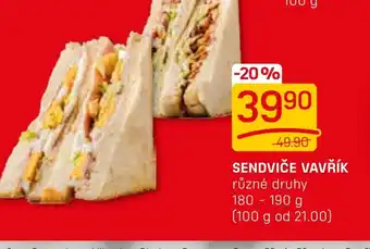 SENDVIČE VAVŘÍK