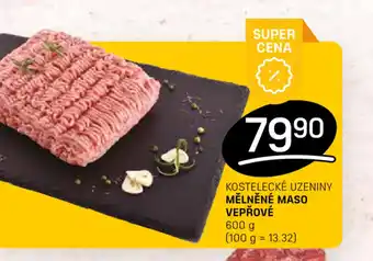 Flop KOSTELECKÉ UZENINY MĚLNĚNÉ MASO VEPŘOVÉ nabídka