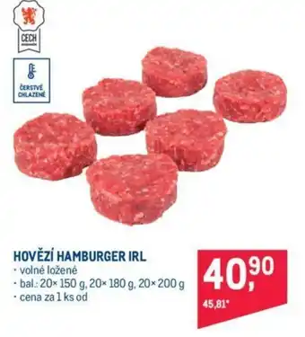 Makro HOVĚZÍ HAMBURGER IRL nabídka