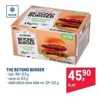 Makro THE BEYOND BURGER nabídka