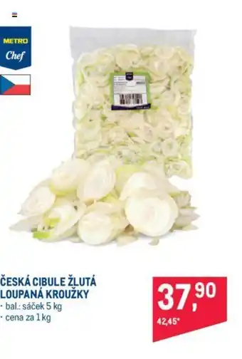 Makro ČESKÁ CIBULE ŽLUTÁ LOUPANÁ KROUŽKY nabídka