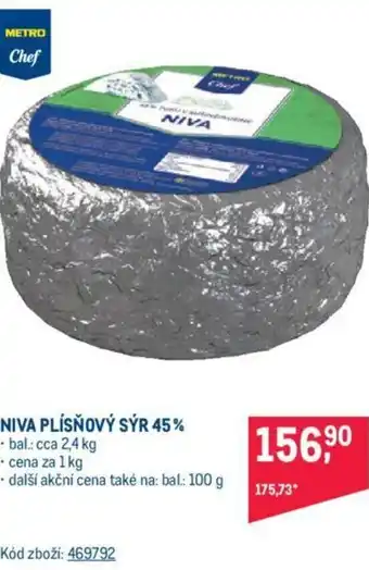 Makro NIVA PLÍSŇOVÝ SÝR 45% nabídka