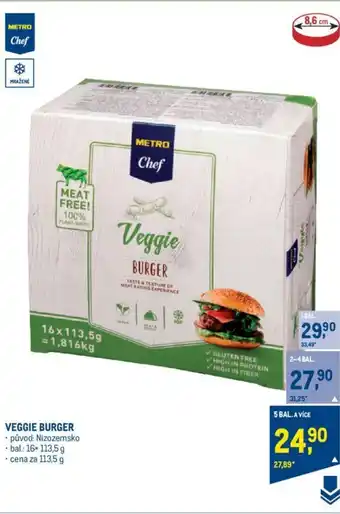 Makro VEGGIE BURGER nabídka