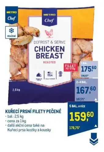 Makro KUŘECÍ PRSNÍ FILETY PEČENÉ nabídka