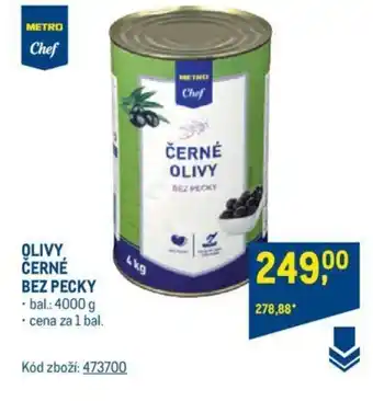 Makro OLIVY ČERNÉ BEZ PECKY nabídka