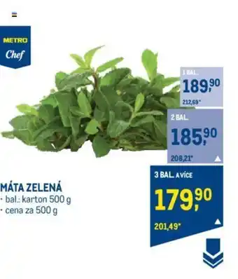 Makro MÁTA ZELENÁ nabídka