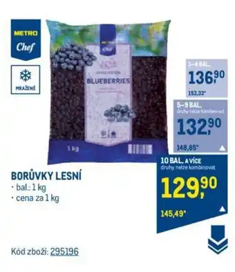 Makro BORŮVKY LESNÍ nabídka