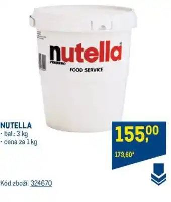 Makro NUTELLA nabídka