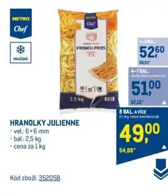 Makro HRANOLKY JULIENNE nabídka