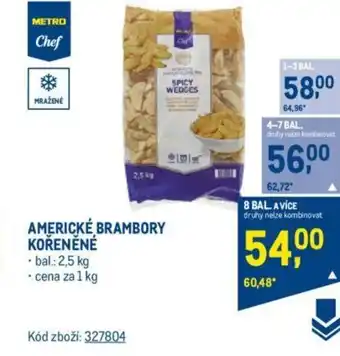 Makro AMERICKÉ BRAMBORY KOŘENĚNÉ nabídka