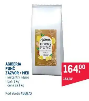 Makro AGIBERIA PUNČ ZÁZVOR + MED nabídka
