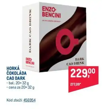 Makro HORKÁ ČOKOLÁDA CAO DARK nabídka