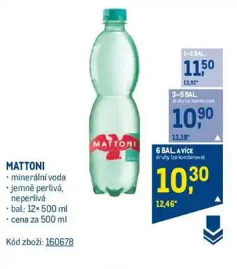 Makro MATTONI nabídka