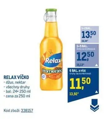 Makro RELAX VÍČKO nabídka