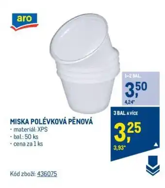 Makro MISKA POLÉVKOVÁ PĚNOVÁ nabídka