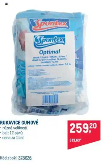 Makro RUKAVICE GUMOVÉ nabídka