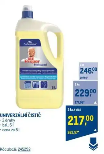 Makro UNIVERZÁLNÍ ČISTIČ nabídka