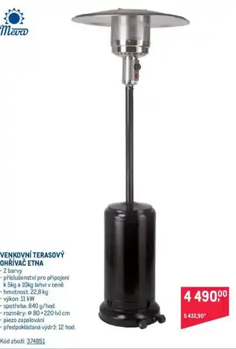 Makro VENKOVNÍ TERASOVÝ OHŘÍVAČ ETNA nabídka