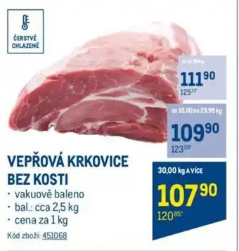 Makro VEPŘOVÁ KRKOVICE BEZ KOSTI nabídka