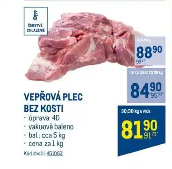 Makro VEPŘOVÁ PLEC BEZ KOSTI nabídka
