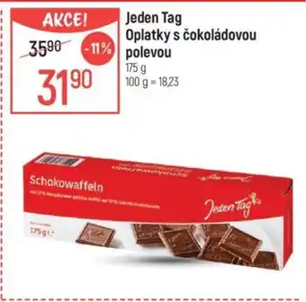Globus Jeden Tag Oplatky s čokoládovou polevou 175 g nabídka
