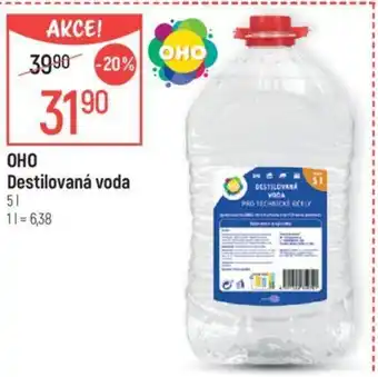 Globus OHO Destilovaná voda 5 l. nabídka