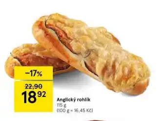 Tesco Anglický rohlík nabídka