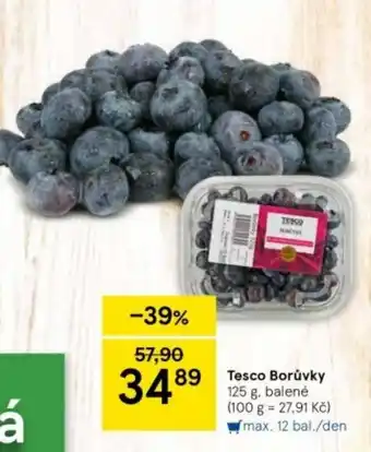 Tesco Tesco Borůvky 125 g nabídka