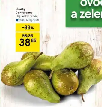 Tesco Hrušky Conference 1 kg nabídka