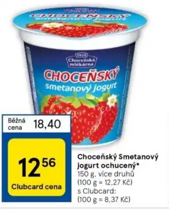 Tesco Choceňský Smetanový jogurt ochucený nabídka