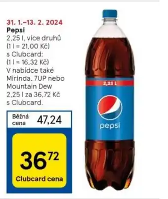 Tesco Pepsi nabídka