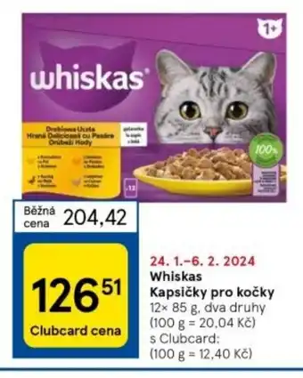 Tesco Whiskas Kapsičky pro kočky nabídka