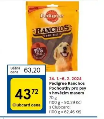 Tesco Pedigree Ranchos Pochoutky pro psy s hovězím masem nabídka