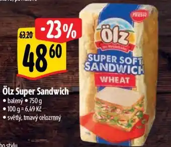 Albert Ölz Super Sandwich nabídka