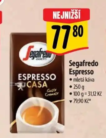 Albert Segafredo Espresso nabídka