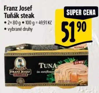Albert Franz Josef Tuňák steak nabídka