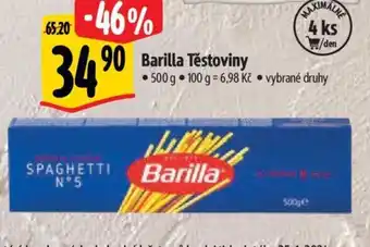 Albert Barilla Těstoviny nabídka