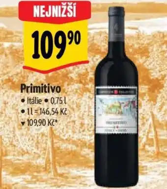 Albert Primitivo nabídka