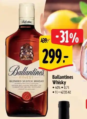 Albert Ballantines Whisky nabídka