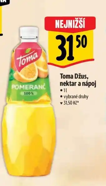 Albert Toma Džus, nektar a nápoj nabídka