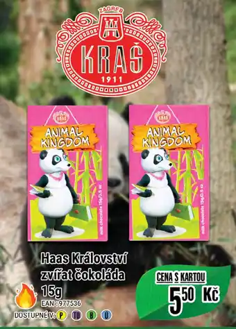 Tamda Foods Haas Království zvířat čokoláda 15g nabídka