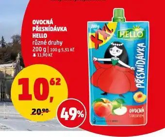 Penny Market Hello ovocná přesnídávka nabídka